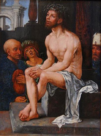 Jan Gossaert Mabuse Man of Sorrow. France oil painting art